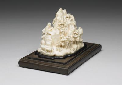 图片[2]-Ivory miniature landscape with human figures, by Feng Qi, 1738 C.E.-China Archive